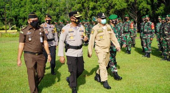 Aparat TNI dan Polri di Luwu Timur Gelar Apel Pengamanan Pilkada
